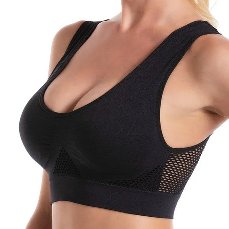 Soutien-gorge de sport respirant en maille