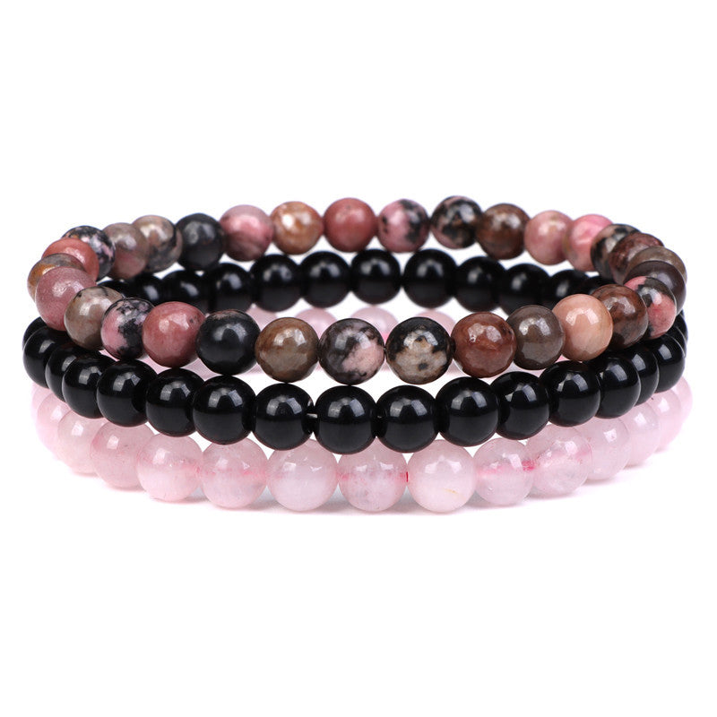 Bracelet combiné en agate naturelle