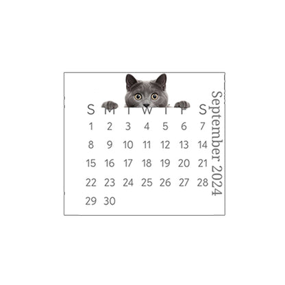 🐱Calendrier de bureau 2024 avec chat furtif