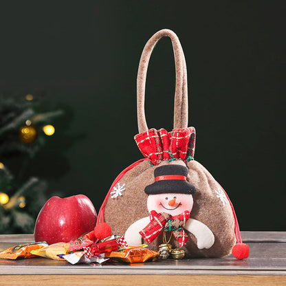 Sac à pommes assis de Noël