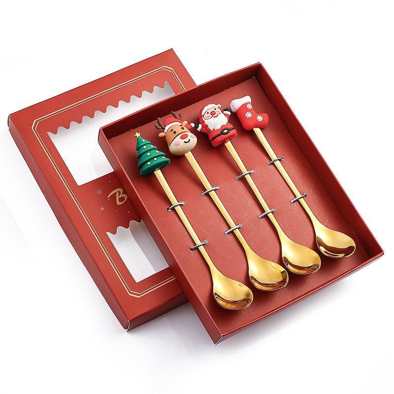 Set de cuillères pour poupées de Noël