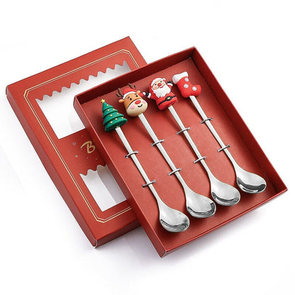 Set de cuillères pour poupées de Noël