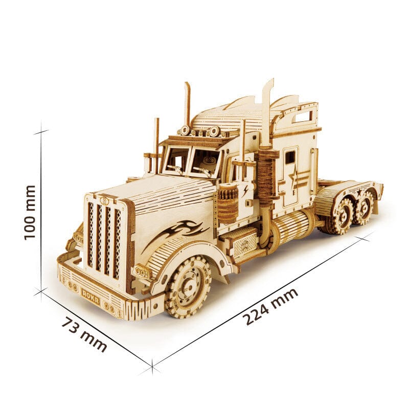 Ensemble de puzzle de modèle mécanique en bois super