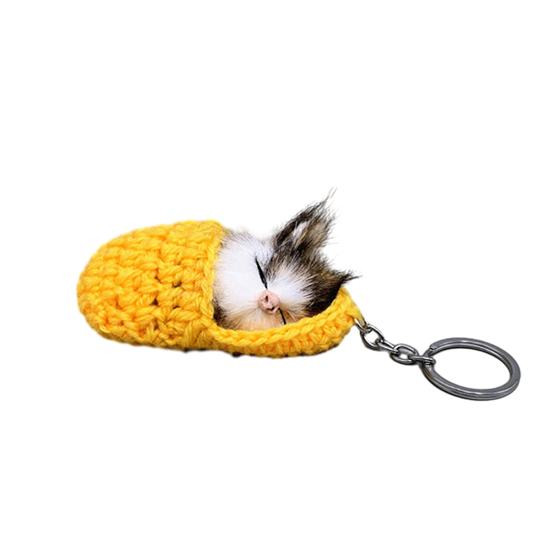 Porte-clés Chaton endormi mignon