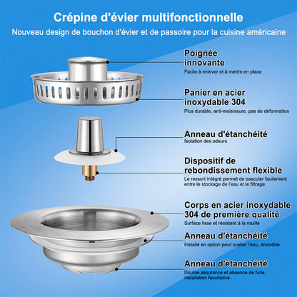 Filtre de drainage de sol en acier inoxydable