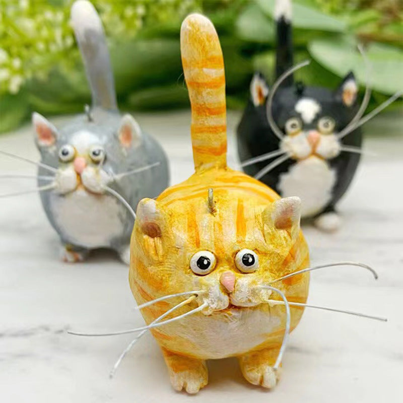 🎉Vente anticipée de Noël - 49 % OFF 🎁Sculpture miniature de chaton