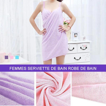 Femmes Serviette de Bain Robe de Bain