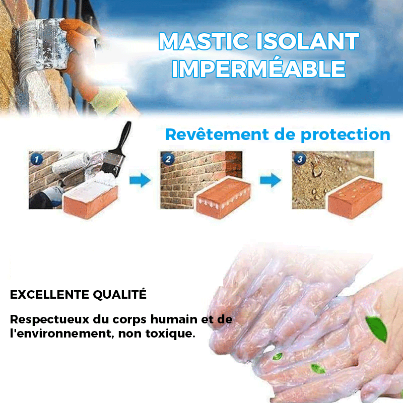 Agent de revêtement imperméable transparent