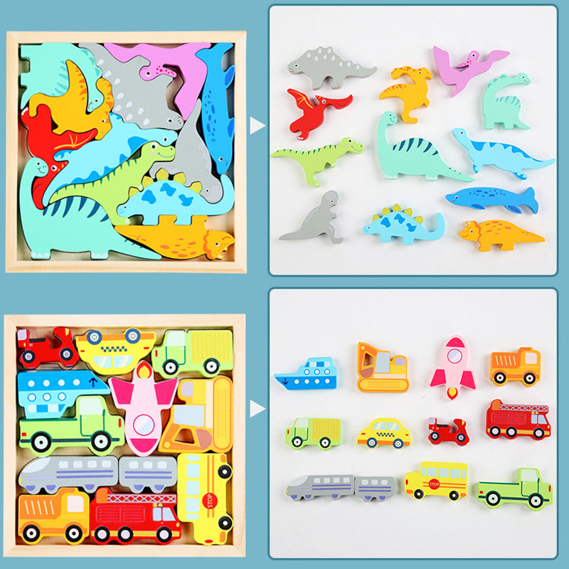 🌲Puzzles en Bois pour Tout-petits