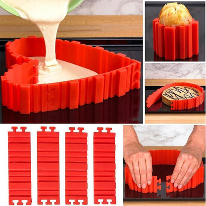 Bricolage Moule à Gâteaux en Silicone (4 pièces)