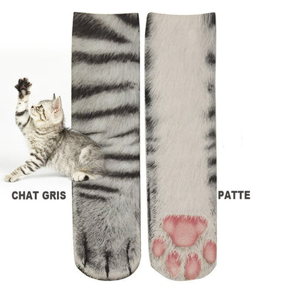 Chaussettes à imprimé animal 3D