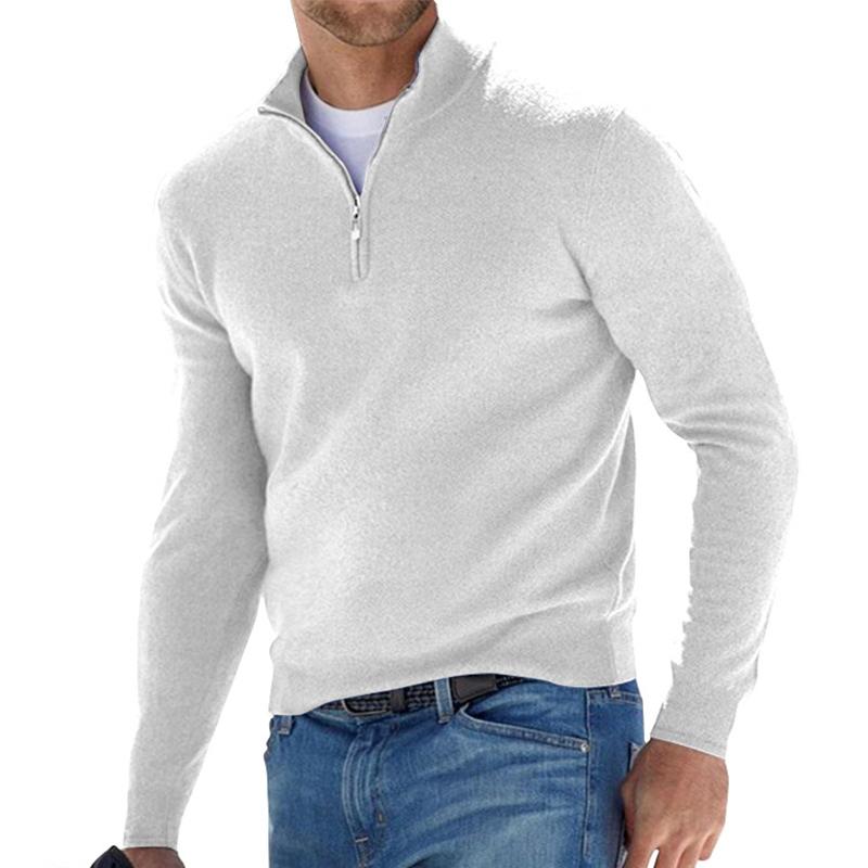 Pré-vente>>Pull Basique Zippé Pour Hommes