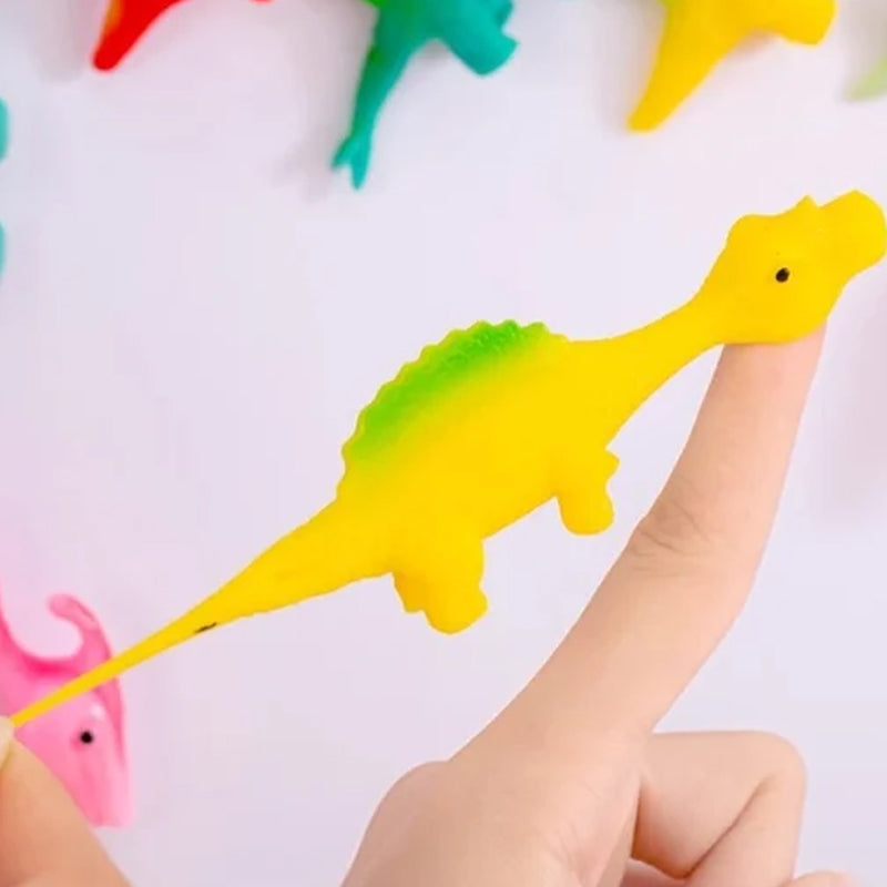 Jouets de doigt de dinosaure de fronde