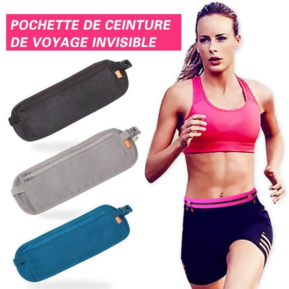 Pochette de Ceinture de Voyage Invisible