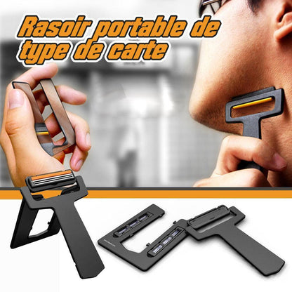 3 en 1 Rasoir portable de type de carte