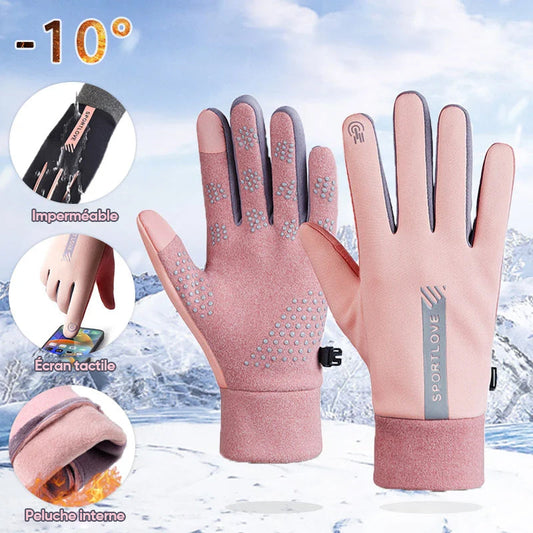 Gants imperméables antidérapants résistants au froid pour écran tactile