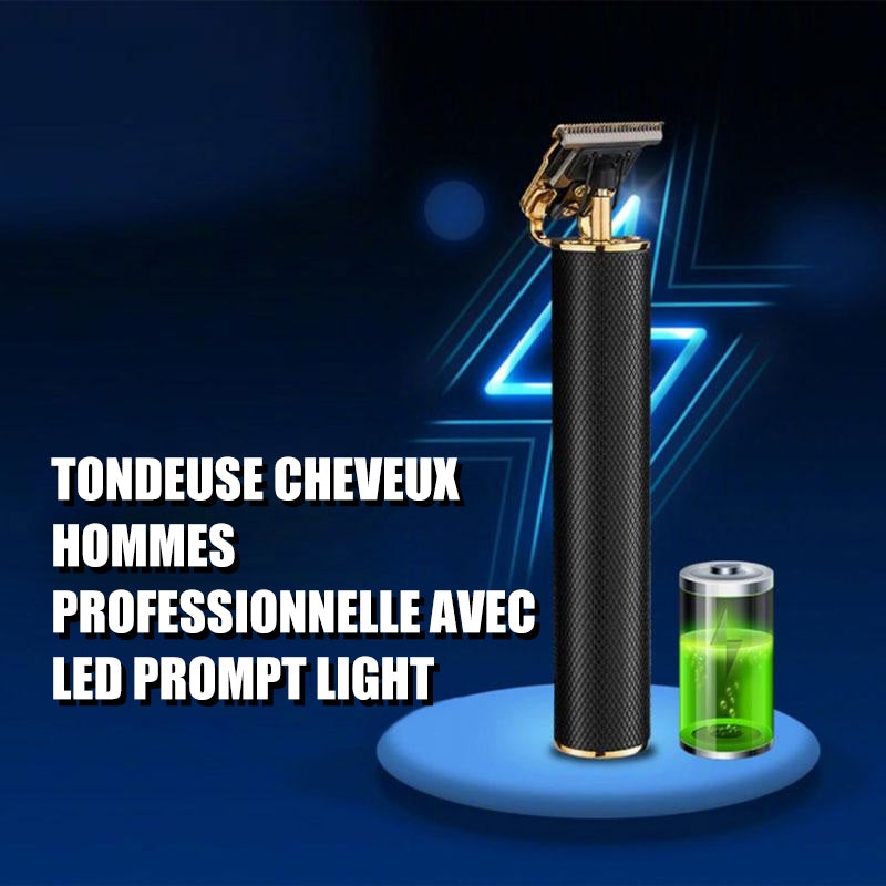 Tondeuse Cheveux Hommes Professionnelle avec Lumière d'Invite à LED