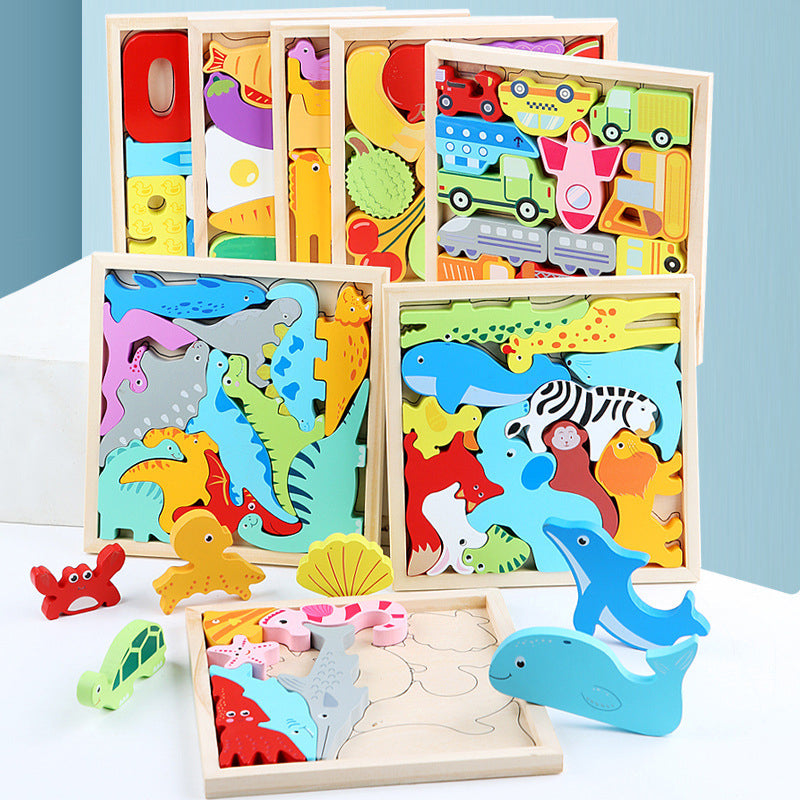 🌲Puzzles en Bois pour Tout-petits