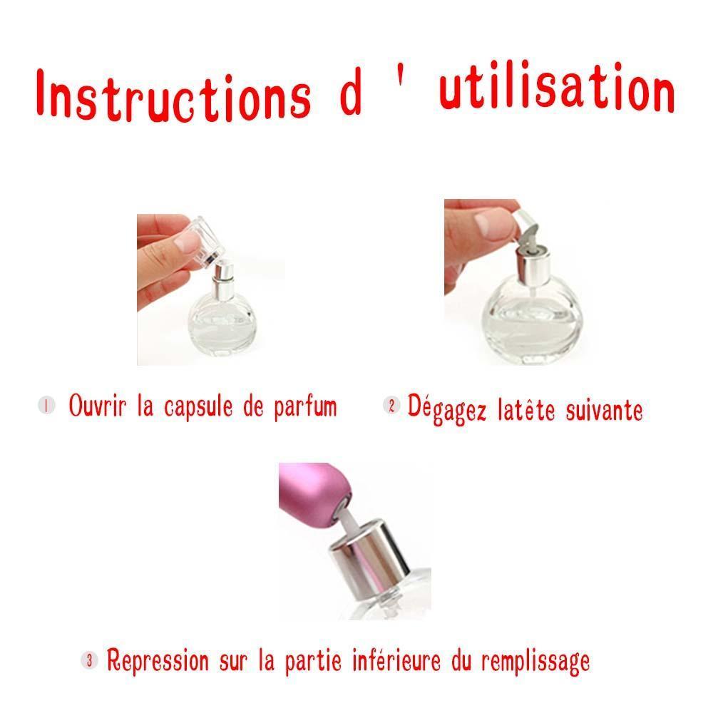 2* Mini Bouteille De Parfum Portable Rechargeable