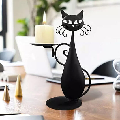 Bougeoir Chat Noir