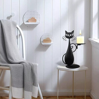 Bougeoir Chat Noir