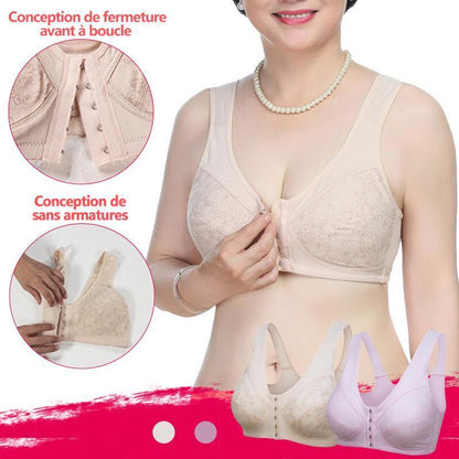 Soutien-gorge en Coton à Fermeture Avant