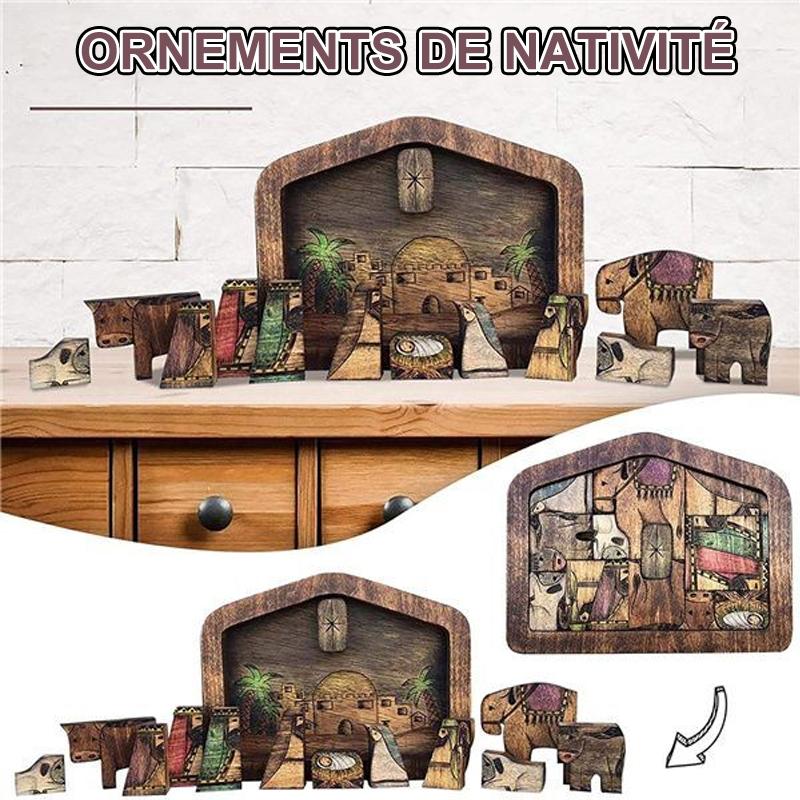 Ensemble de Puzzles en Bois Jésus