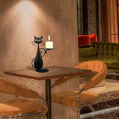 Bougeoir Chat Noir