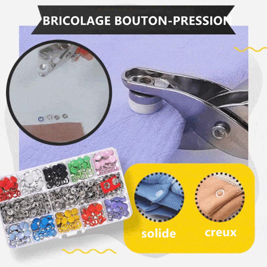 🧵Kit de boutons-pression en métal