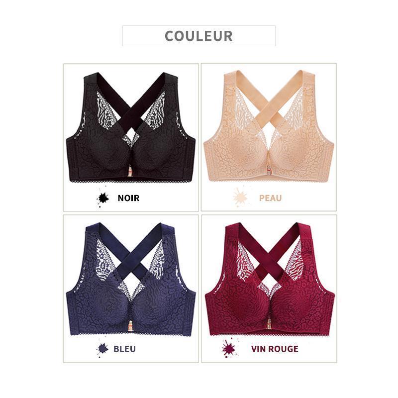 Fermeture Avant Soutien-gorge Avec Bandoulière De Dos Croisé