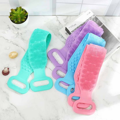 Brosse de Ceinture de Bain en Silicone à Exfoliant