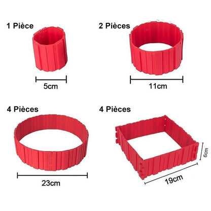 Bricolage Moule à Gâteaux en Silicone (4 pièces)