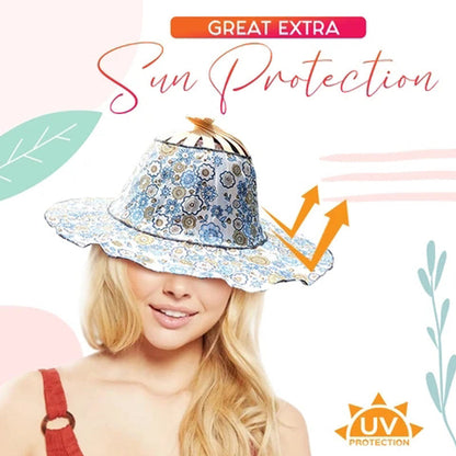 Chapeau de soleil pliable en bambou