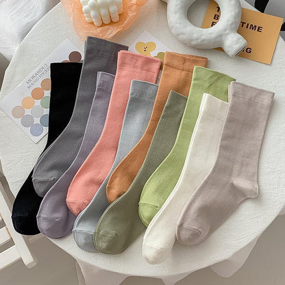 Chaussettes de couleur unie pour filles