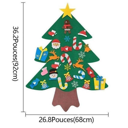 Arbre de Noël en Feutre Bricolage (Meilleur Cadeau pour Les Enfants)