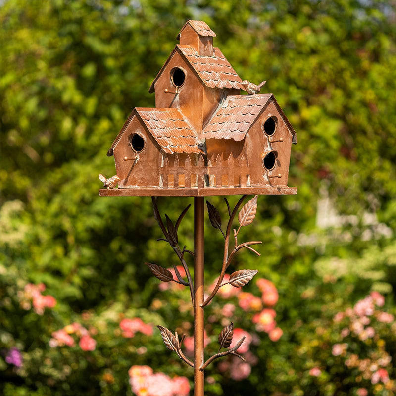 🐦Décoration de Nichoir de Jardin en Métal Créatif