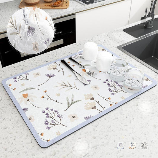 Tapis de Séchage de Cuisine Polyvalent