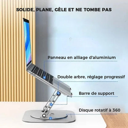 Support pour Ordinateur Portable en Alliage d'aluminium