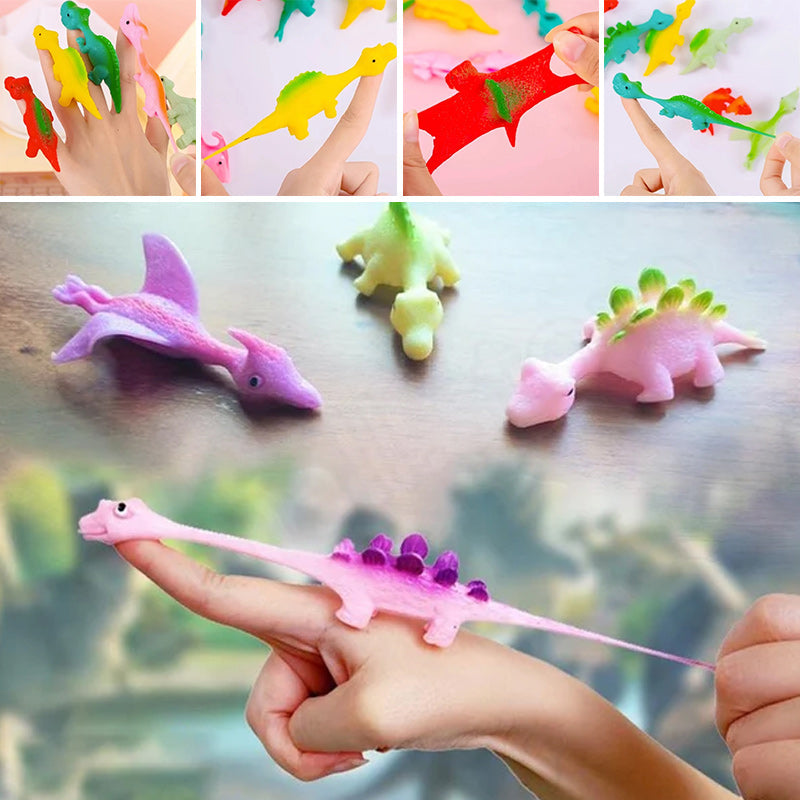 Jouets de doigt de dinosaure de fronde