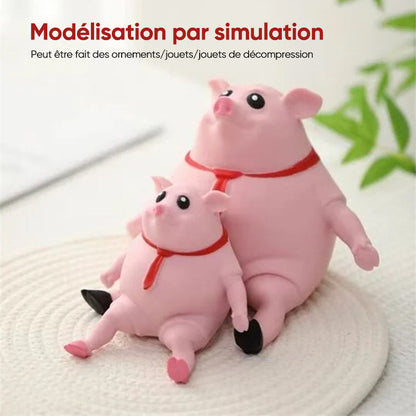 Jouet cochon rose à décompression créative