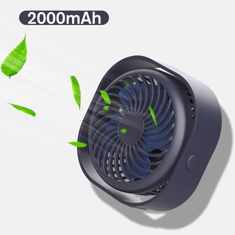 Mini Ventilateur de Chargement USB Carré