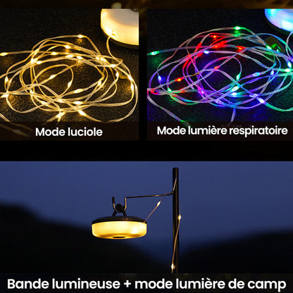 Guirlande lumineuse escamotable portative imperméable extérieure