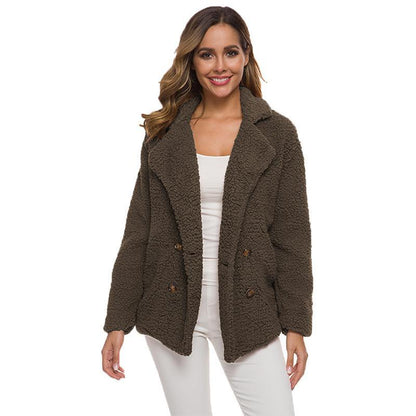 Veste en Peluche pour Femmes en Polaire