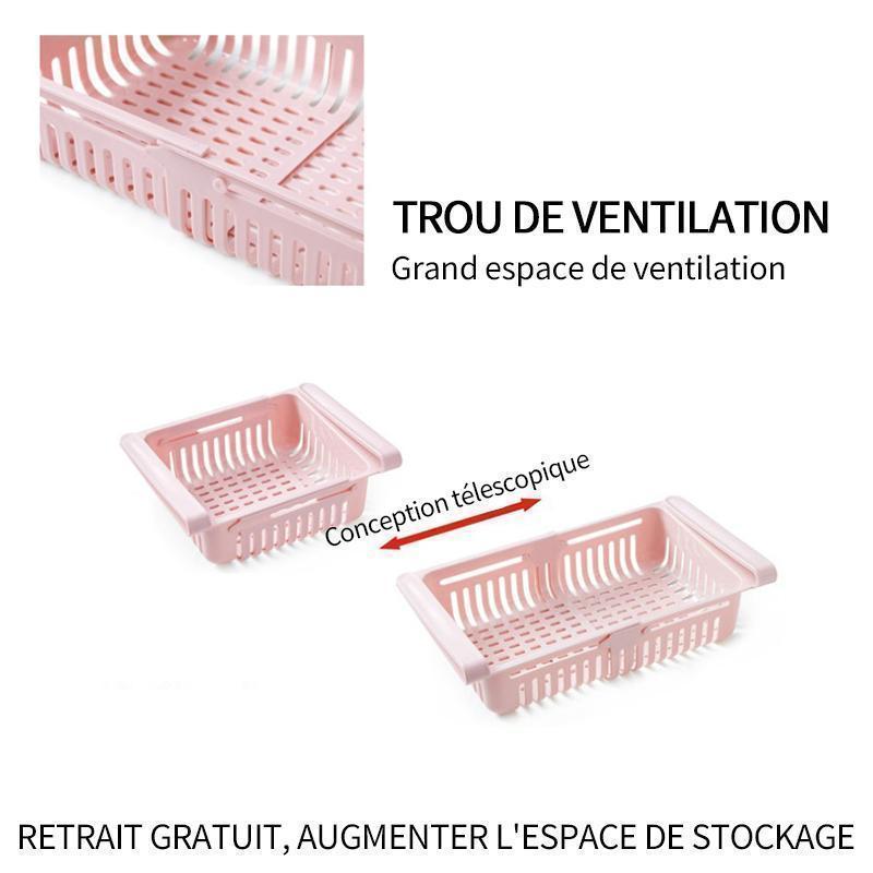 Rack de stockage de la cuisine réfrigérateur partition