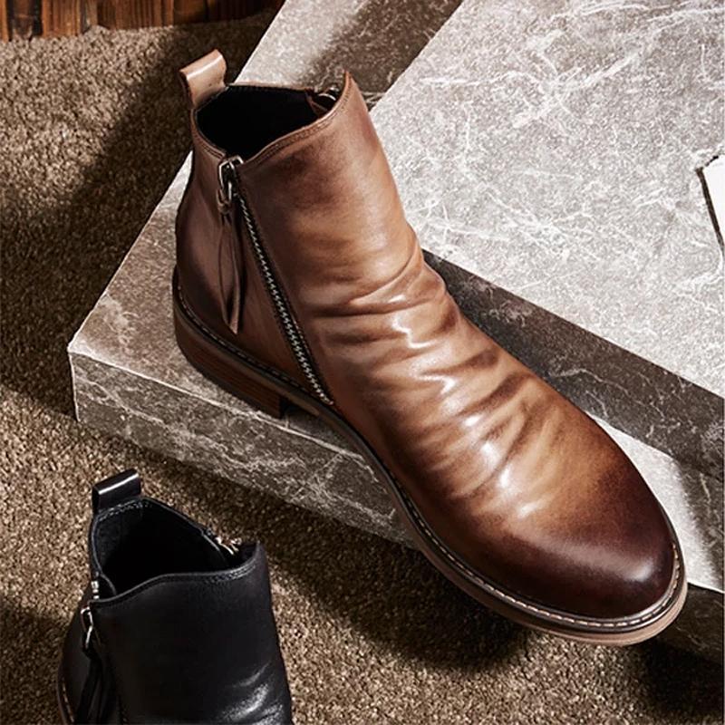 Bottes rétro de conception originale pour homme