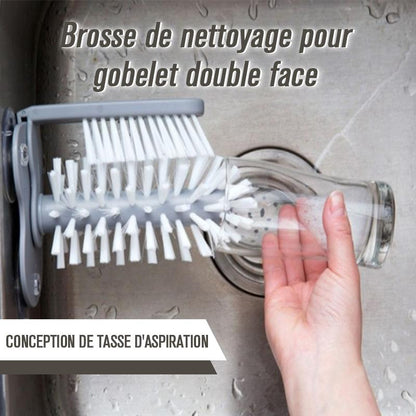 Brosse de nettoyage pour gobelet double face