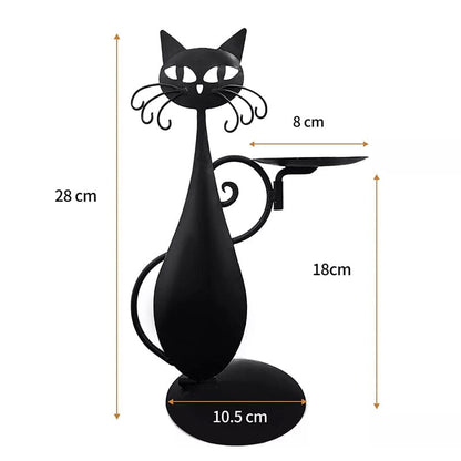 Bougeoir Chat Noir