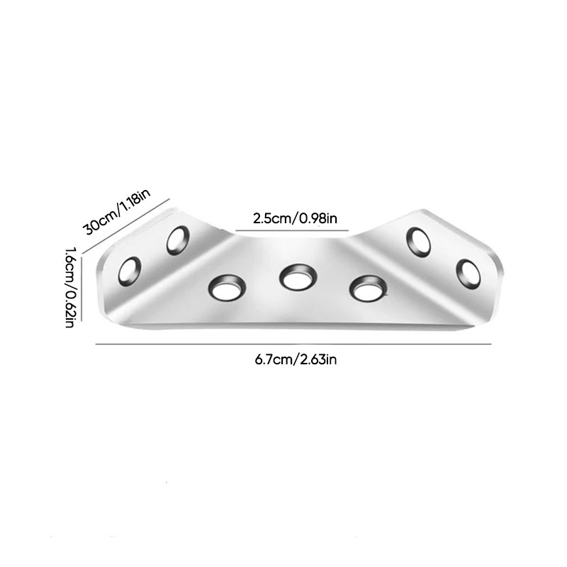 Connecteur universel d'angle de meuble en acier inoxydable