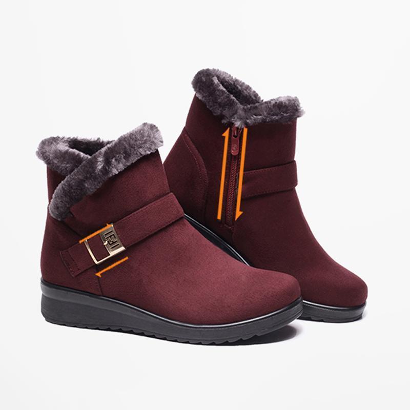 Bottes de Neige Femme avec Fourrure