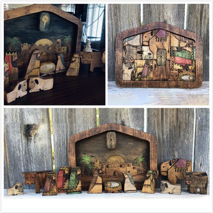 Ensemble de Puzzles en Bois Jésus